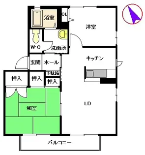 ファミリア コーポレーションII I棟【2階】の間取り