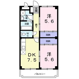 エスポアールホーク【3階】の間取り