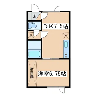 ラフィーネ花園【2階】の間取り