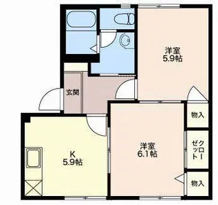 サザンクロス【1階】の間取り