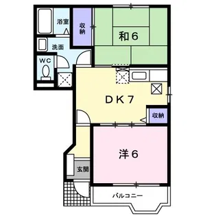 レジデンス河原井【1階】の間取り
