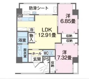 ハレモエ【5階】の間取り