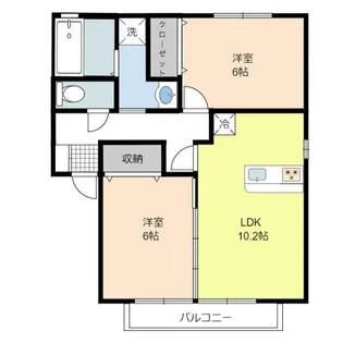 クロシェットIII【2階】の間取り