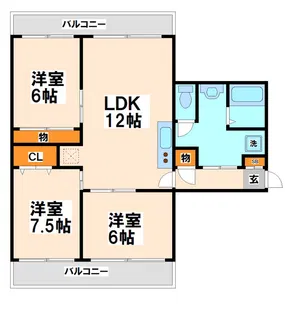 ムサシヤビル【5階】の間取り