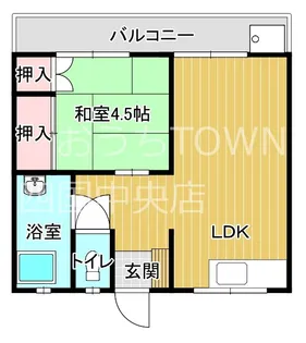 弥生荘【2階】の間取り