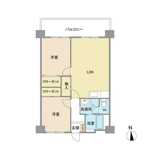リルームス明磧【1階】の間取り