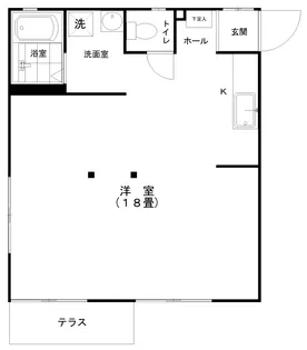 こうのハイツ【1階】の間取り