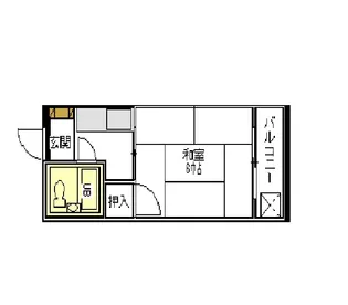 リトルハイツ野村【1階】の間取り