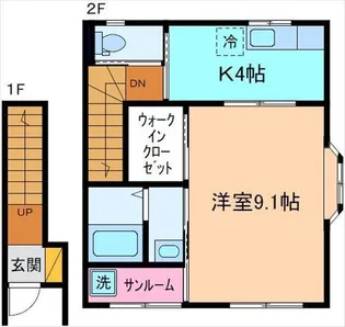 クレセール押野【2階】の間取り