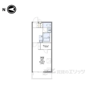 レオパレスビューヒルズテン【2階】の間取り