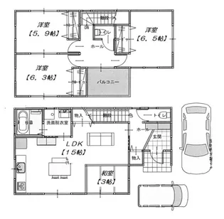静岡県静岡市葵区銭座町【一戸建】の間取り