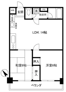 フォレストマンション【11階】の間取り