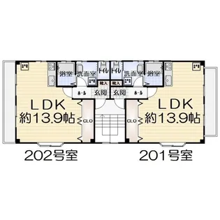 ハイツエコー【2階】の間取り