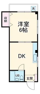 タウンハイツ中山【2階】の間取り