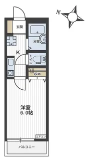 リバーハウス【1階】の間取り