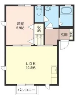 プランドールB【1階】の間取り