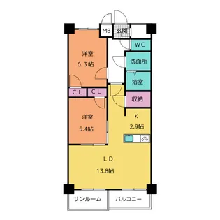 S-RESIDENCE神沢afford【7階】の間取り