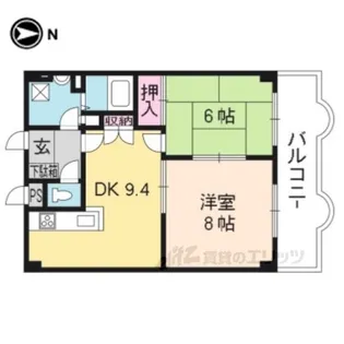 グリーンヴィレッジ吉田【2階】の間取り