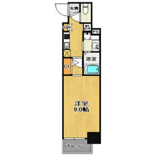 大阪府大阪市浪速区戎本町1【マンション】の間取り