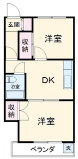 アーク林間【4階】の間取り