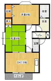 レジデンスやまと【1階】の間取り