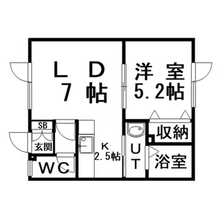メゾン・ド・セリジェール【1階】の間取り