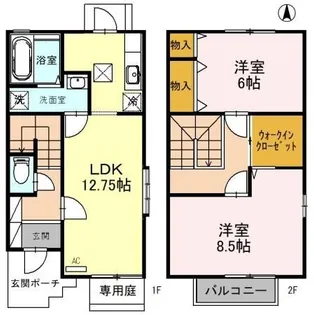 石川県金沢市藤江北2【一戸建】の間取り