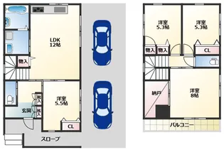 東京都府中市天神町3【一戸建】の間取り