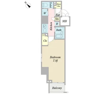 プロシード新横浜【9階】の間取り