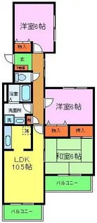 ヴェルデ三番館【1階】の間取り