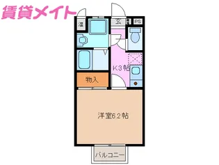 ラックス山城【1階】の間取り