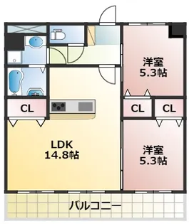URBANIST本山【9階】の間取り