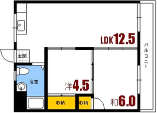 広島県安芸郡海田町南昭和町【マンション】の間取り