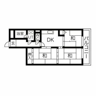 愛知県名古屋市守山区町南【マンション】の間取り