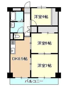 セントラル近江【3階】の間取り