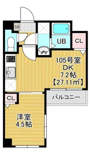 ソル ド レーヴ アッシュ【1階】の間取り