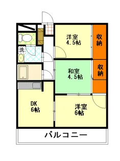 YKマンション【2階】の間取り