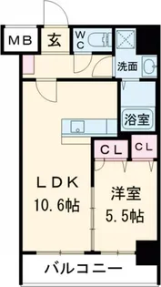 F・STAGE折尾【5階】の間取り