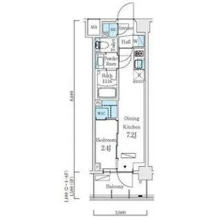 リビオメゾン東北沢【1階】の間取り