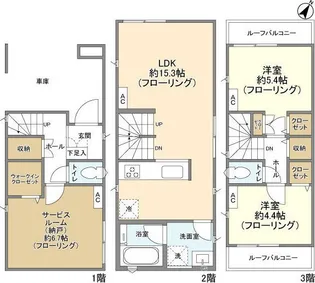 神奈川県横浜市神奈川区西寺尾3【一戸建】の間取り