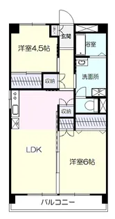 南町丸田マンション【2階】の間取り