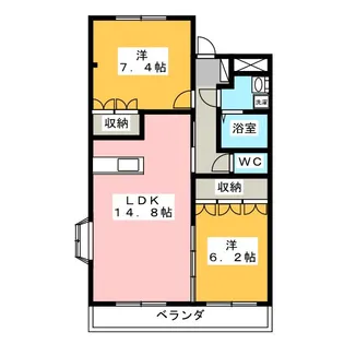 ラ・ウィンクル【2階】の間取り