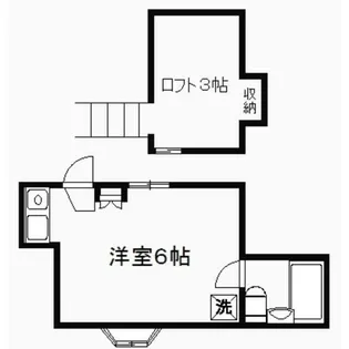 シャムロック【2階】の間取り