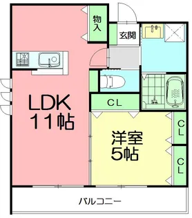 ウィステリア鵠沼【2階】の間取り