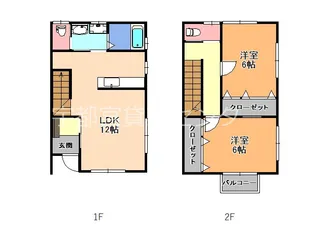 栃木県宇都宮市鶴田町【一戸建】の間取り