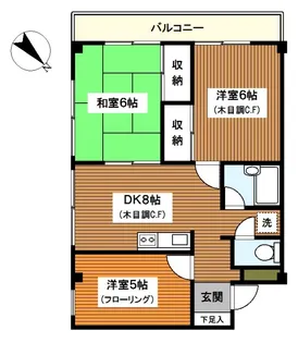 フォレスト西寺尾壱番館【3階】の間取り