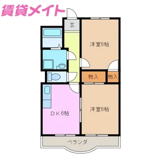 ソレイユ【2階】の間取り