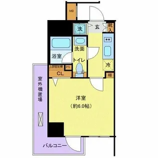 ディアレイシャス横浜吉野町【7階】の間取り