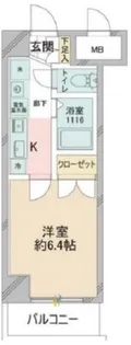 スパシエフィールドS新都心【6階】の間取り