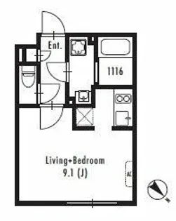 GRAN PASEO 中目黒 West【2階】の間取り